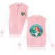 thumbnail image 2 of Chaqueta de béisbol de La Sirenita para hombre y mujer, estilo hip hop, estilo Harajuku, ropa de calle, abrigos holgados para niños y niñas, para la universidad, 2 of 5