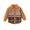 Bronze, variant on Vedolay Top 2023 Fall Jackets for Toddler Kids Print Long Sleeve Zip Up Hooded Jacket,Bronze 12-18 Months