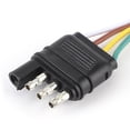 thumbnail image 5 of Trailer Plug Trailer Socket 4-pin Trailer Plug Trailer Connector Trailer Accessory 4-Pin Trailer Plug Two Split Adapter Socket US Type Wire Connector Accessory For RV Trailers, 5 of 8