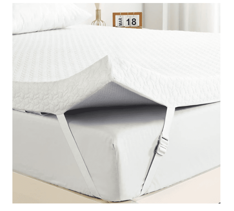 Mattress Topper, 2 Inch Green Tea Memory Foam Mattress Topper with ...