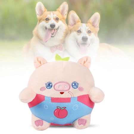 Interactive Dog Toy Series for 2024 Moving Pet Toy with Talking Sound Washable Cartoon Pig Design Electronic Herding Aid to Boredom for Dogs 15 cm Pink