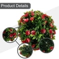 thumbnail image 4 of ALSLIAO Artificial Rose Flower Balls Topiary Hanging Garden Basket Plant StableG 25cm, 4 of 8