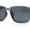 Slate - Black, variant on Polarized Rectangular Mens Gentlemanly Simple Frost Plastic Sunglasses Blue - Black