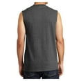 thumbnail image 2 of Yellow Rooster Men's Core Cotton Sleeveless Tee Dark Heather Grey 4XL, 2 of 6