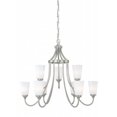 thumbnail image 1 of Vaxcel International H0056 Lorimer 9L Chandelier - Satin Nickel, 1 of 1