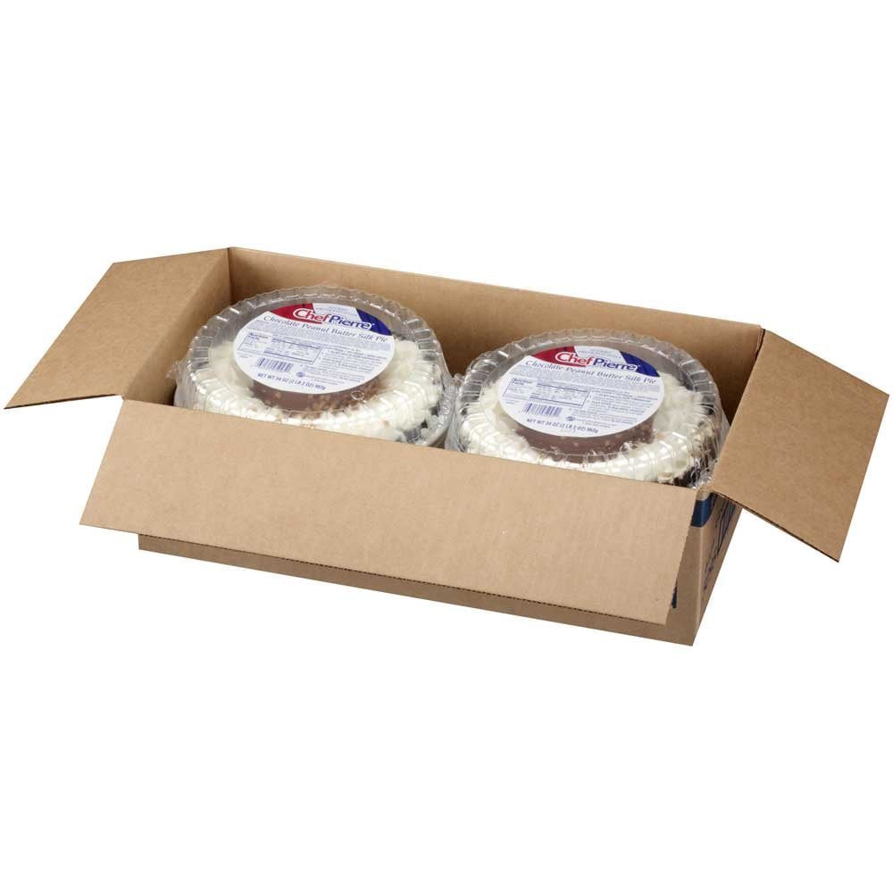 Sara Lee Chef Pierre Gourmet Chocolate Peanut Butter Silk Pie, 10 inch -- 4 per case.