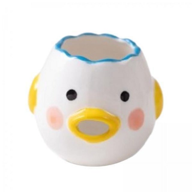 Separador de huevos de cerámica,Separador de y clara de huevo Linda herramienta de cocina,Separador de de huevo Accesorios de postre hechos a mano DIY,Separador de huevos de