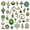 Green, variant on 31pcs Assorted Enamel Charm Flower Moon Star Pendants DIY Bracelet Necklace-Green