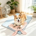 thumbnail image 1 of Mat with Detachable Bunny Ice Silk Pad for Medium Large Washable Portable Summer Bed, 1 of 4