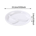 thumbnail image 2 of Boreal Craft Heat Imitation Porcelain Compartment Fast Food Trays Specifically Designed For School And Unit Canteens Commercial Grade Tableware Outdoor Table Setting Dinner Table Mats Small Light, 2 of 3