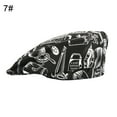 thumbnail image 1 of Unisex Beret Geometric Pattern Duck Mouth Style Men Women Pure Color Short Brim Chef Hat for Baker, 1 of 8