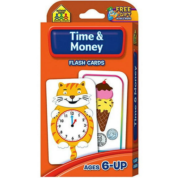 Flash Cards-Time and Money, 50pk