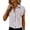 3# Blue, variant on Striped Button Down Shirt Women Wrinkle-Resistant Silk Fashion Printed Dressy Blouse Business Casual Short Sleeve Work Tops Green 2XL