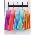 thumbnail image 5 of 1/3/10pcs Coral Velvet Fleece Fingertip Towel Set - with Hanging Loop, Soft & Absorbent - For Hand Drying, Dishwashing, Bathroom Use - Tea Towel, Dishcloth - Kitchen/Bathroom Accessories, 5 of 8