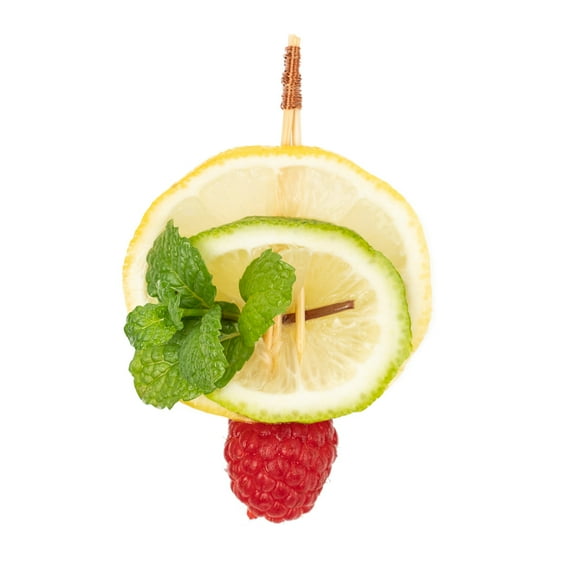 Pixy Natural Bamboo Copper Top Pick - 3 1/2" - 100 count box