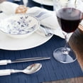 thumbnail image 3 of RITZ Reversible Indoor Outdoor Placemats, Set of Twelve, Grasscloth Blue, 3 of 5