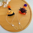 thumbnail image 3 of New Halloween Pet Costume Knit Scarf Hat Set Funny Pumpkin Accessories for Cats Dogs, 3 of 6
