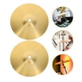 thumbnail image 6 of ADDHAT 2pcs Drum Set Cymbals Jazz Drum Cymbal Brass Crash Cymbal Music Instrument Cymbals (8 INCH), 6 of 7