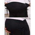 thumbnail image 3 of DARING DIVA Women's Maternity Palazzo Pants Over the Belly Wide Leg Trousers S Black, 3 of 8