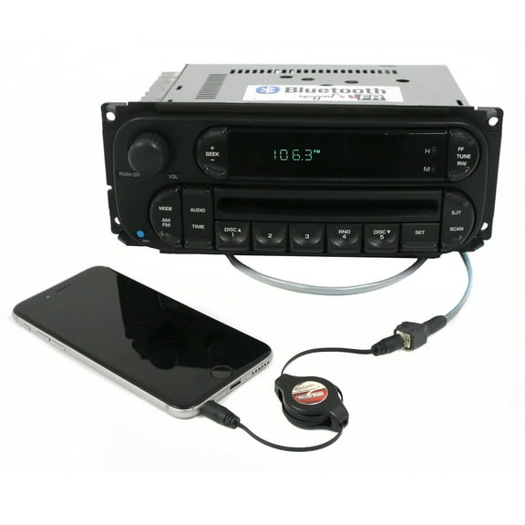 Restored Chrysler Jeep Dodge RBK Digital 22-10 Radio 02-07 AM FM CD Bluetooth Pigtail Aux (Refurbished)