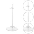 thumbnail image 2 of 12Pcs Doll Stand Action Figure Display Organizer Doll Support Doll Display Bracket Doll Holder-Transparent-, 2 of 2