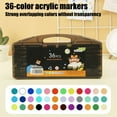 thumbnail image 4 of Yomikausa Watercolor Pens - 36pcs Paint Markers for Watercolor Effects and Calligraphy, Perfect for Drawing & Gift, 4 of 7