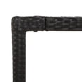 thumbnail image 5 of vidaXL 7 Piece Garden Dining Set with Cushions Black Poly Rattan, 5 of 5