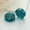 Deep Green, variant on U8MO 5pcs 14mm Flat Round Carved Handmade Lampwork Glass Beads for Jewelry Making-Deep Green