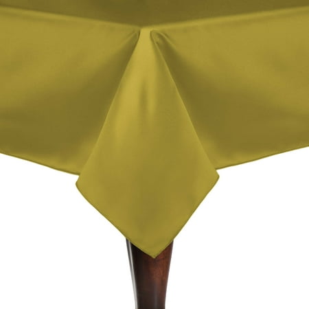 

Ultimate Textile (5 Pack) Satin 60 x 108-Inch Rectangular Tablecloth - for Wedding Special Event or Banquet use Acid Green