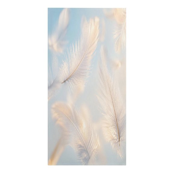 RKSupls White Feathers Soft Blue Sky Microfiber Beach Towel Absorbent Compact Towels for Swimming Pool Beach Travel Things for Vacation Essentials Adult Gift,61.4Ć30.3Inch