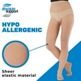 thumbnail image 6 of Made in USA - Extra Wide Womens Support Pantyhose 15-20mmHg - Nude, 2X-Large, 6 of 11