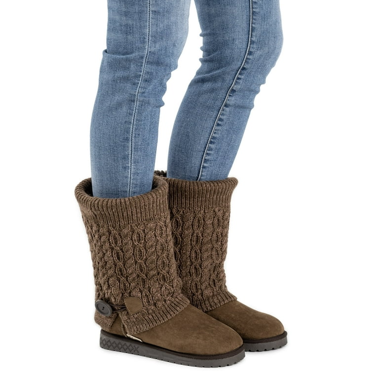 MUK LUKS Women's Janie Knit Cuff Mid-Calf Boot - Walmart.com MUK LUKS Women's Janie Knit Cuff Mid-Calf Boot - Walmart.com
