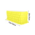 thumbnail image 2 of YFTDEF Yellow Tulle Table Skirt, 6ft Table Skirt for Rectangle Table, Birthday Party Decorations, Shower Parties, Cake Dessert Table Decorations, Five-Layer Ruffle Table Skirting, 2 of 6