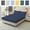 Navy, variant on Nkmbld Double Bed Fitted Sheet Piece Non-Slip Fixed Bed Cover All-Inclusive Mattress Protection Bed Cover Soft Fiber Suitable for Sleeping Naked, Queen, Blue
