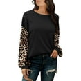 thumbnail image 4 of Sonja By Sonja Morgan Women's Jenna Leopard Sleeve Blouse, 4 of 5