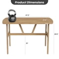 thumbnail image 2 of Mesa de comedor para 4-6 personas, mesa de cocina de madera rectangular, mesa de comedor moderna con marco de metal resistente para el comedor, cocina, 47,2 pulgadas, 2 of 5