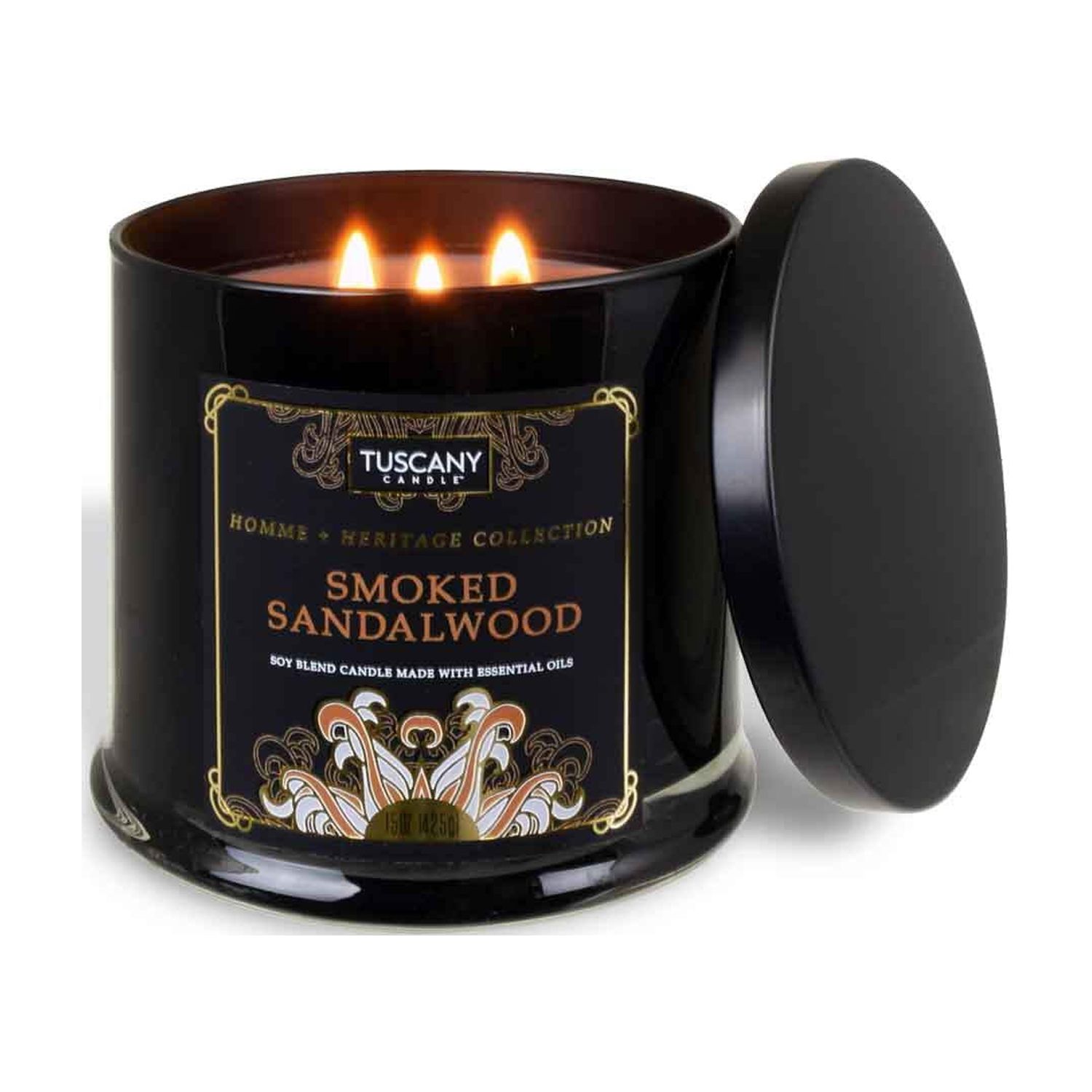 Smoked Sandalwood Scented Jar Candle (15 oz) – Homme + Heritage Collection