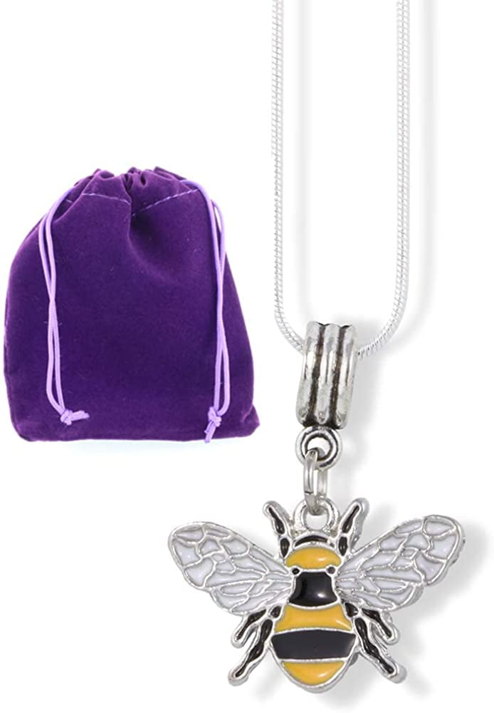 Bee Necklace | Bee Jewelry for Women or Men as Great Honey Bee Decor or  Bumblebee Decor and Bee Accessories for Women Honey Bee Gifts and Bee Gifts