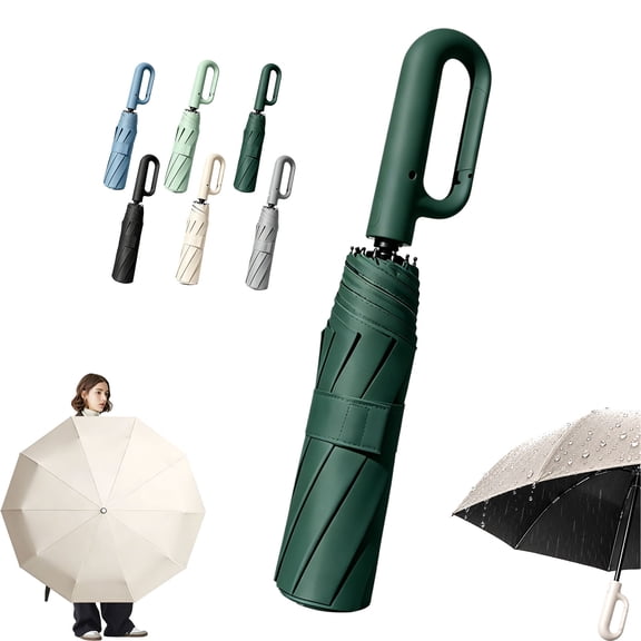Umbremo Umbrella - 2 in 1 Rain and Sun Protection Mini Umbrella, Umbremo Automatic Folding Umbrella, Compact Travel Umbrella with One Hand Open/Close with Windproof 8-Rib Reinforced Frame