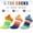 MulticolorD-3pairs, variant on 6 Pairs Cotton 5 Toe Socks for Men & Women, Breathable Moisture Wicking Low Cut Striped Athletic Socks for Running, Cycling & Sports Medium