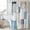 Khaki Gray Blue Light Brown, variant on Abstract Blue Brown Shower Curtain Set, Waterproof Shower Curtains for Bathroom, Oil Painting Simple Color Blocks Washable Fabric Cloth Bath Curtain for Bathtub Decoration with Hooks 48x72 Inches