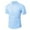 Sky Blue, variant on Kaemgyyd Men's Dress Shirts Solid Color Short Sleeve Stretch Formal Tops Business Casual Button down Blouse
