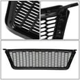 thumbnail image 4 of DNA Motoring GRF-OH-012-BK For 2004 to 2008 Ford F150 ABS Badgeles Honeycomb Style Front Upper Bumper Mesh Grill Glossy Black 05 06 07, 4 of 5