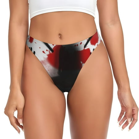 Rateoe Shadows Behind Pattern Seamless Women Underwear Thongs No Show Ladies Thong No Line Breathable Comfortable Panties Undies for Women-4X-Large