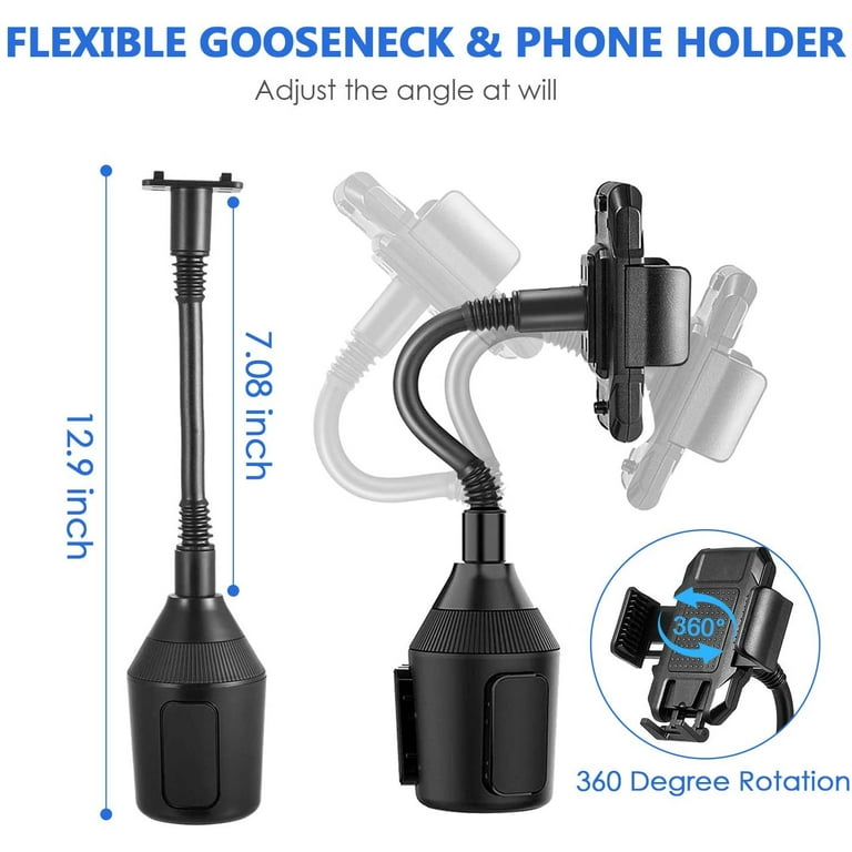 Blukar Car Phone Holder - Adjustable 360° Rotation Mount for 4.0 to 6.7  inch Phones