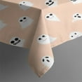 thumbnail image 3 of Minimalist Halloween Ghost Pattern Rectangle Tablecloth 60"x84",Waterproof Polyester Rectangle Table Cloth, Wipeable Spillproof Polyester Tablecloth for Dining, Camping, Indoor and Outdoor, 3 of 5