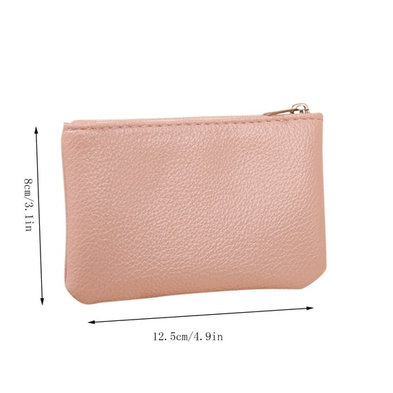 CZSCPDAW Women's PU Leather Mini Wallet with Multiple Card Slots and Secure Zipper Closure for Shopping Travel and Daily Carry