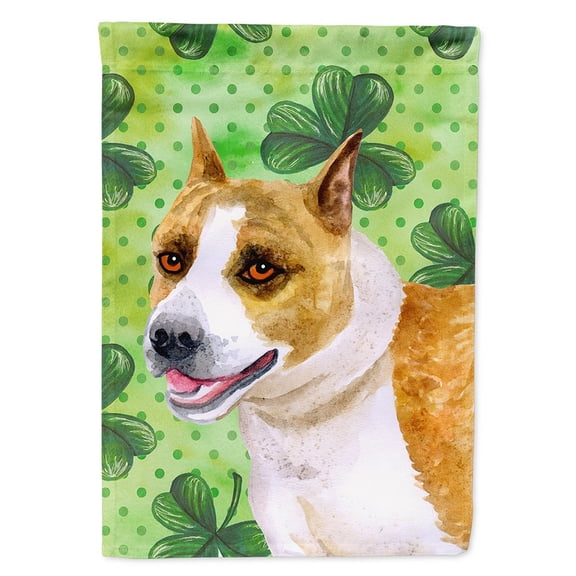 Carolines Treasures BB9818CHF American Staffordshire St Patricks Flag Canvas House Size Large multicolor