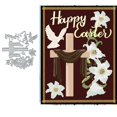 thumbnail image 1 of Troqueles metálicos Sznilindm Cruz de Pascua y flor de lirio 14 x 11 cm, 1 of 8