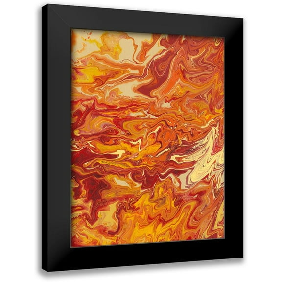 Moore, Regina 12x14 Black Modern Framed Museum Art Print Titled - Nomadic Blaze IV